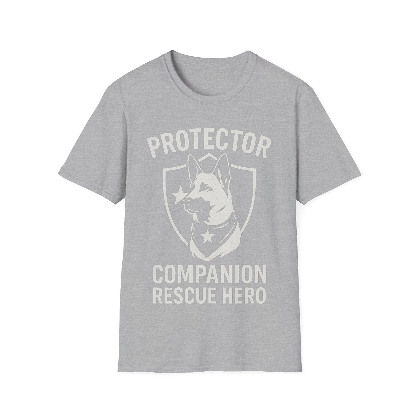 Protector Companion Rescue Hero Shirt – Patriotic Dog Lover T-Shirt – Dog Rescue USA Flag Inspired Tee – Military Style Dog Parent Gift – Adopted and Adored Apparel, Adult Unisex T-Shirt