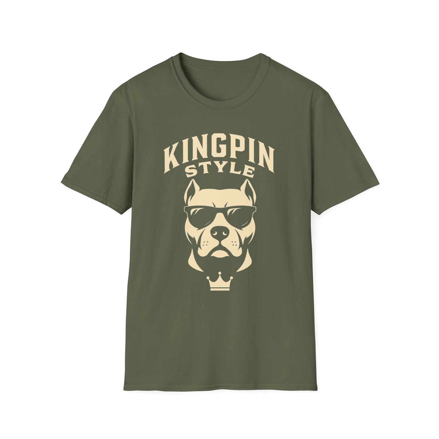 Kingpin Style Dog T-Shirt Adult Unisex | Cool Pet Lover Tee | Funny Gift for Dog Owners | Casual Wear | Animal Lover Gift