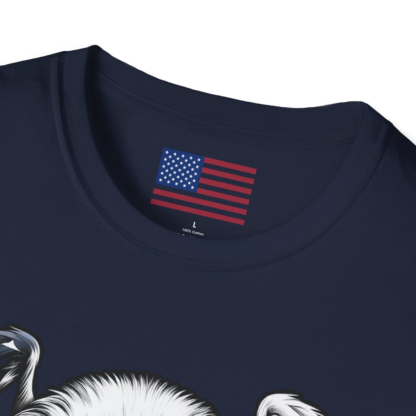 Faith and Freedom Eagle Cross T-Shirt – Front and Back USA Flag Pitty on back - American Flag Wings, Soldier Prayer Graphic, Patriotic Christian Memorial Shirt adult unisex