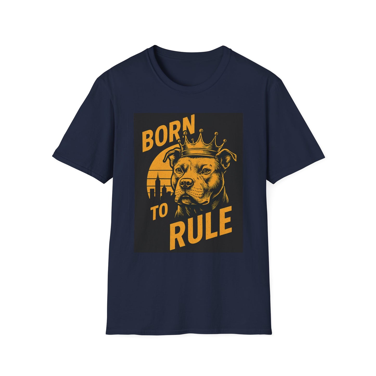 Born To Rule Adult Unisex T-Shirt Pit Bull Rules | Unique Graphic Tee, Perfect Gift for Pet Owners, Animal Lovers, Casual Wear, Everyday Style
