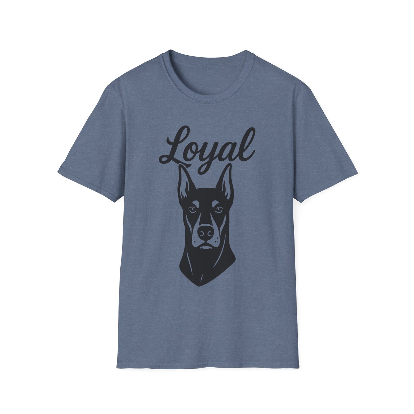 Loyal Doberman Pinscher T-Shirt – Fierce & Faithful Dog Lover Graphic Tee | Adopted and Adored Apparel, Adult Unisex T-Shirt
