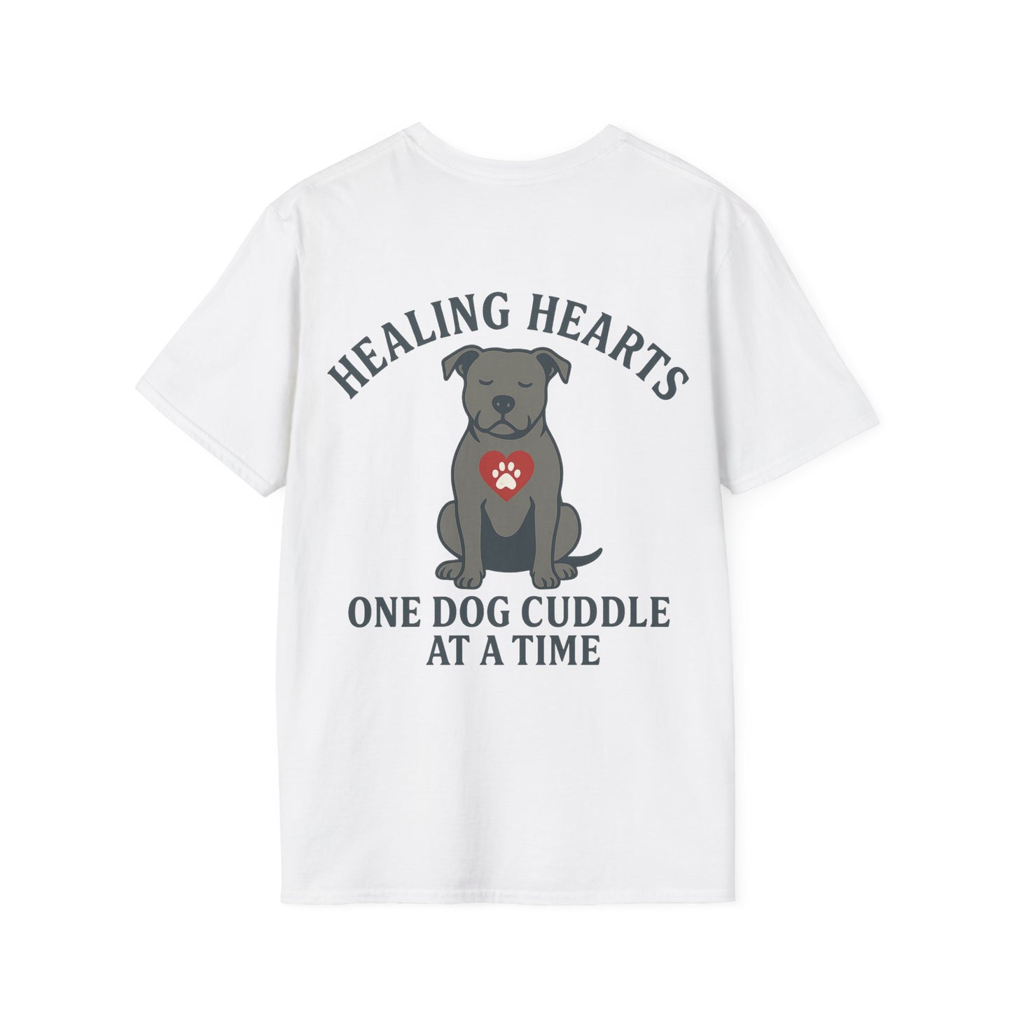 Healing Hearts Rescue Shirt – Pitbull Dog Lover Gift – Pack Member Tee, Adult Unisex T-Shirt