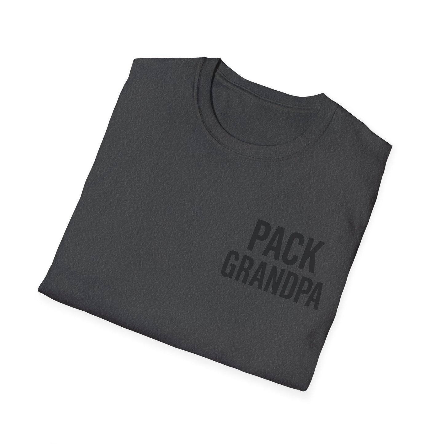 Pack Grandpa T-Shirt | Dog Rescue T-Shirt for Grandpa | Matching Family T-Shirt with Paw Print | $1 Donated to Animal Rescue, Adult Unisex T-Shirt