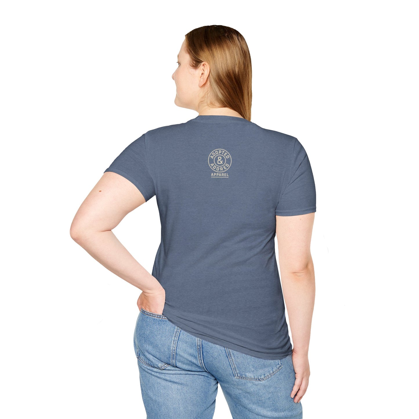 My Rescue Is Awesome T-Shirt – Minimal Distressed Dog Rescue Shirt in Cream Text on Dark Colors unisex adult