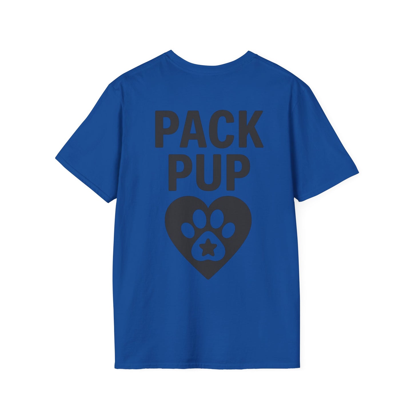 Pack Pup Rescue T-Shirt – Two Sided Dog Lover Tee – Front Pack Member Logo – Back Pack Pup Design – Gildan 64000 Unisex Fit – Matching Family Rescue Apparel – Older Kids or Teens – Animal Shelter Support – Full Pack Set, Adult Unisex T-Shirt
