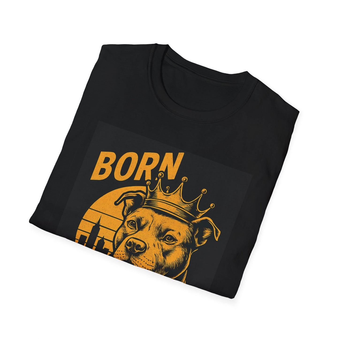 Born To Rule Adult Unisex T-Shirt Pit Bull Rules | Unique Graphic Tee, Perfect Gift for Pet Owners, Animal Lovers, Casual Wear, Everyday Style