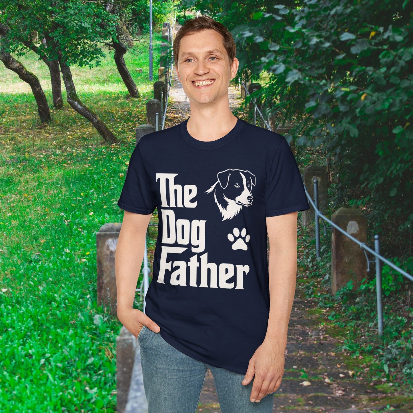 The Dog Father Unisex Adult T-Shirt, Pet Lover Gift, Dog Dad Apparel, Father's Day Gift, Casual Dog T-Shirt