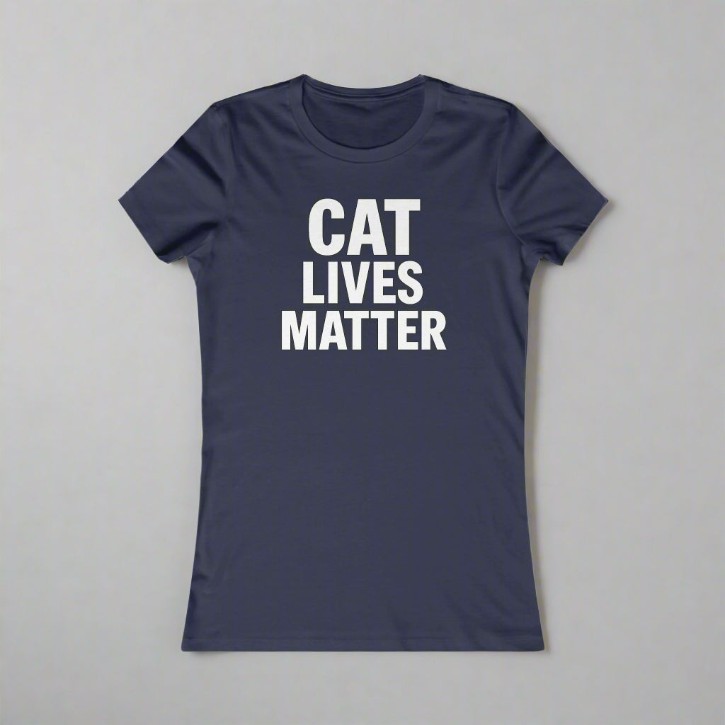 Women’s Cat Lives Matter T-t-shirt - Cute Cat Lover Shirt, Gift for Cat Owners, Pet Mom Top, Casual Everyday Wear, Animal Rights Apparel, Adult Unisex T-Shirt