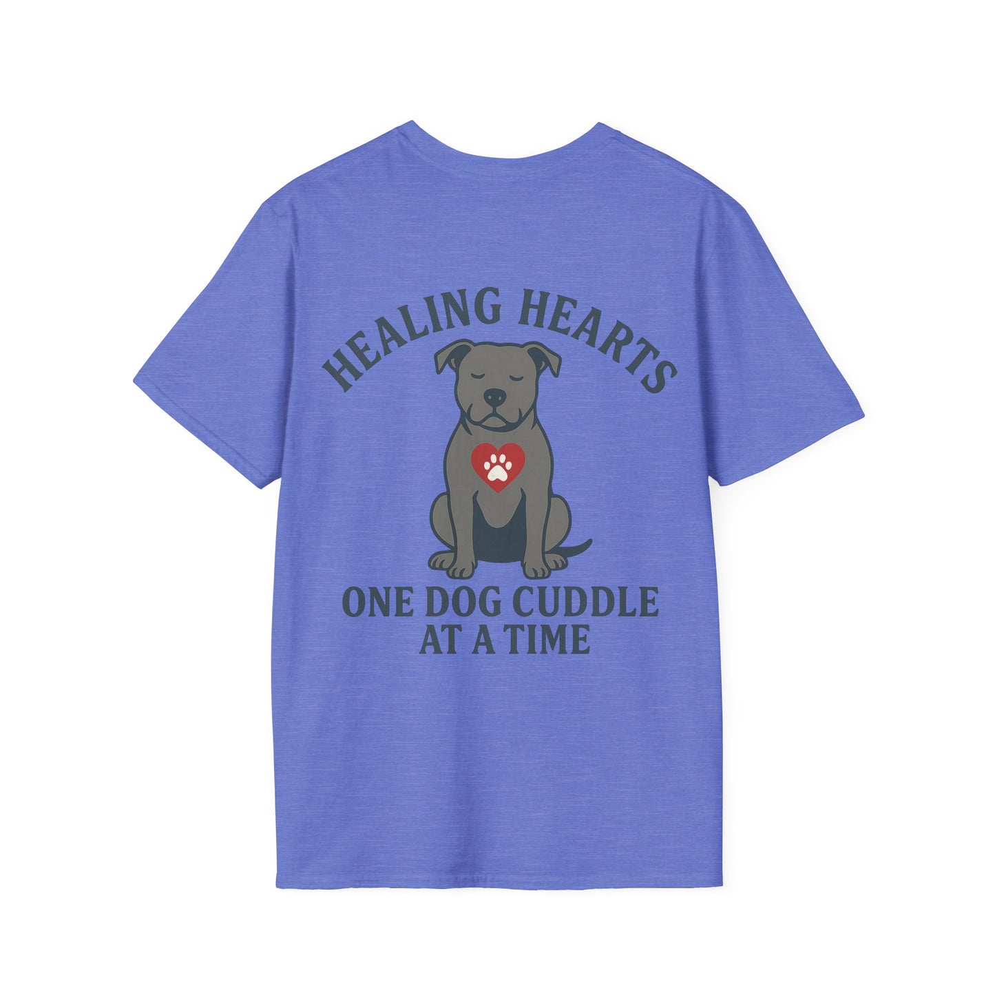 Healing Hearts Rescue Shirt – Pitbull Dog Lover Gift – Pack Member Tee, Adult Unisex T-Shirt
