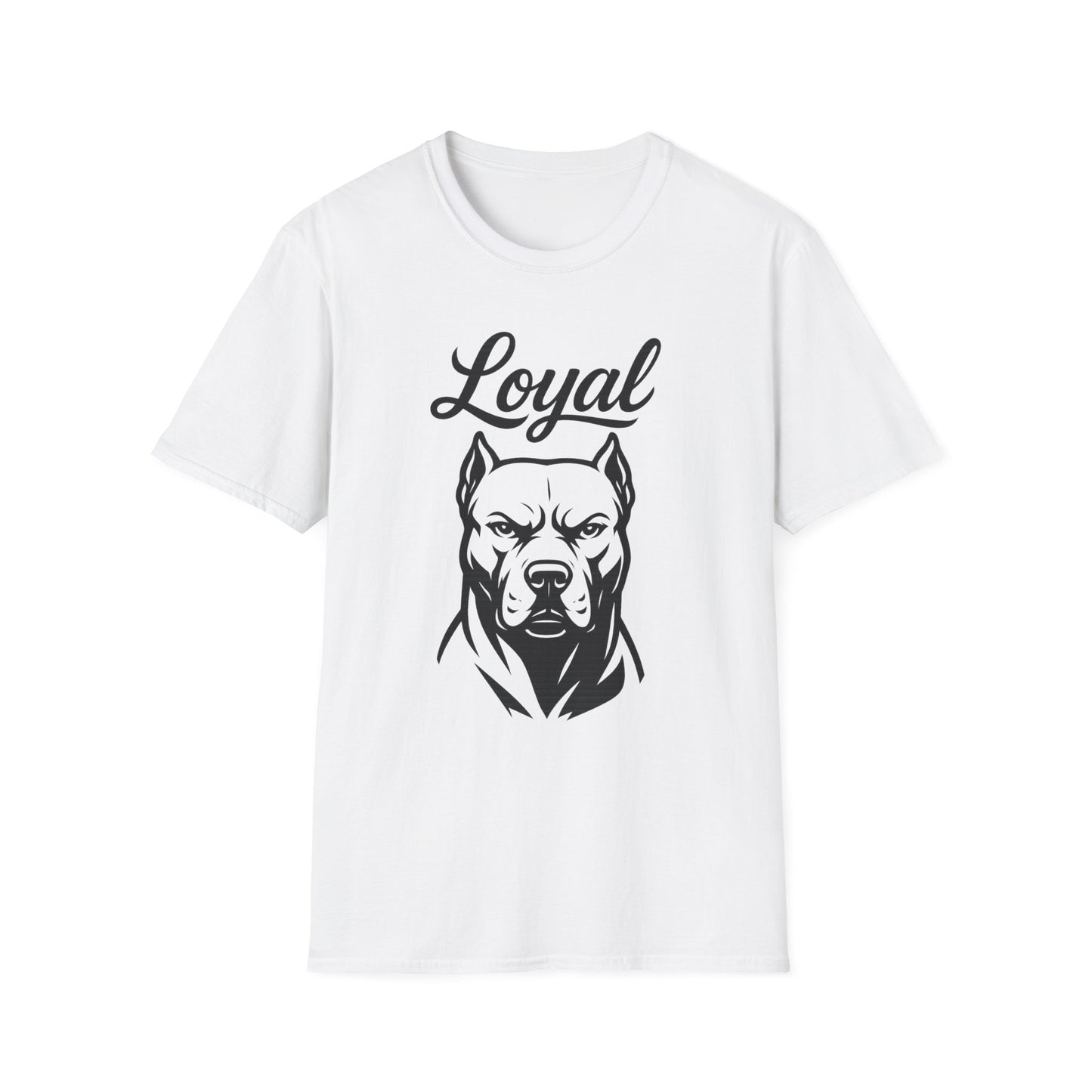 Loyal Pitbull T-Shirt – Bold Dog Head Design for Real Ones, Rescue Dog Lovers, and Streetwear Fans, Adult Unisex T-Shirt