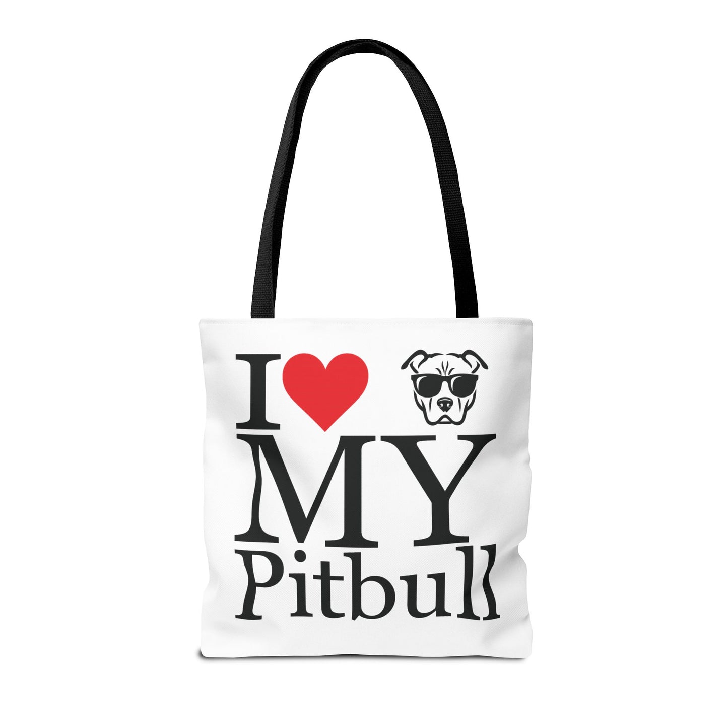 I Love My Pitbull Tote Bag | Pet Lover Gift, Dog Mom Tote, Stylish Canvas Bag, Animal Rescue Fundraiser, Show Your Love, Adult Unisex T-Shirt