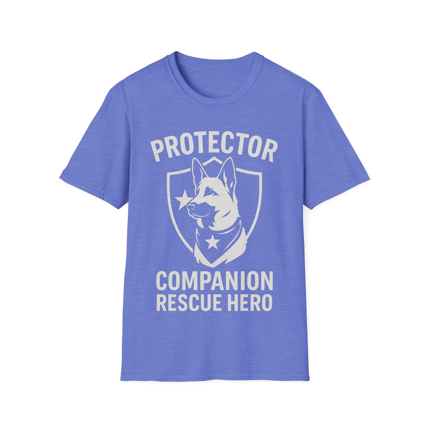 Protector Companion Rescue Hero Shirt – Patriotic Dog Lover T-Shirt – Dog Rescue USA Flag Inspired Tee – Military Style Dog Parent Gift – Adopted and Adored Apparel, Adult Unisex T-Shirt