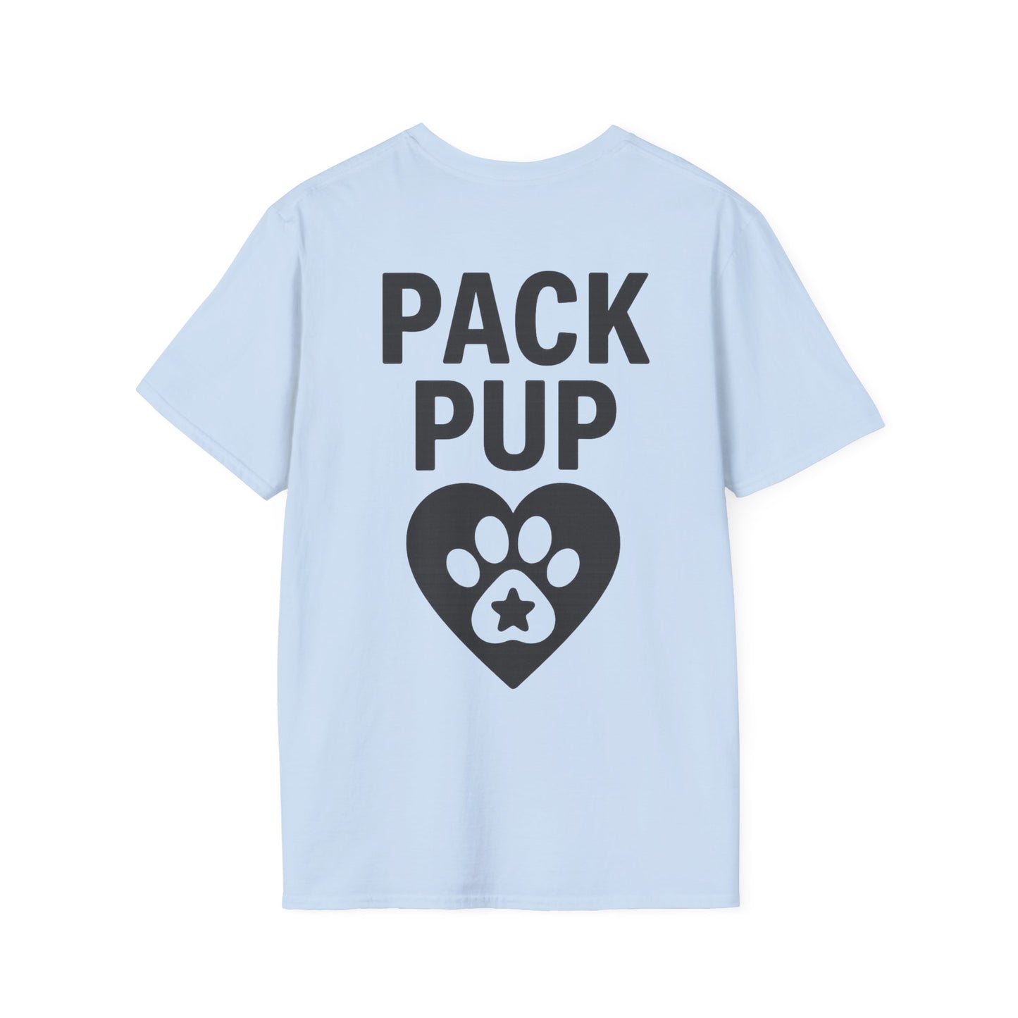 Pack Pup Rescue T-Shirt – Two Sided Dog Lover Tee – Front Pack Member Logo – Back Pack Pup Design – Gildan 64000 Unisex Fit – Matching Family Rescue Apparel – Older Kids or Teens – Animal Shelter Support – Full Pack Set, Adult Unisex T-Shirt