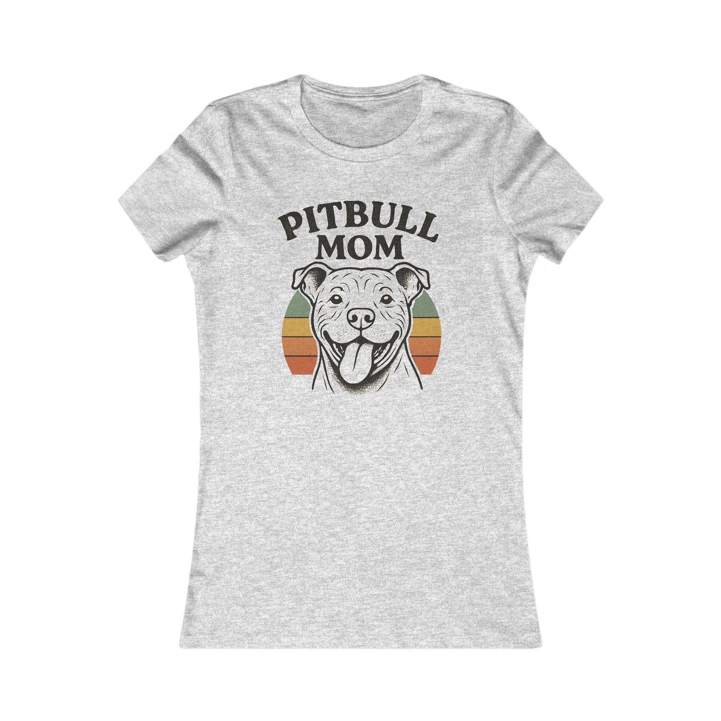 Pitbull Mom Women’s Adult Dog Lover T-Shirt, Pet Owner Gift, Cute Pitbull Apparel, Animal Rescue T-Shirt