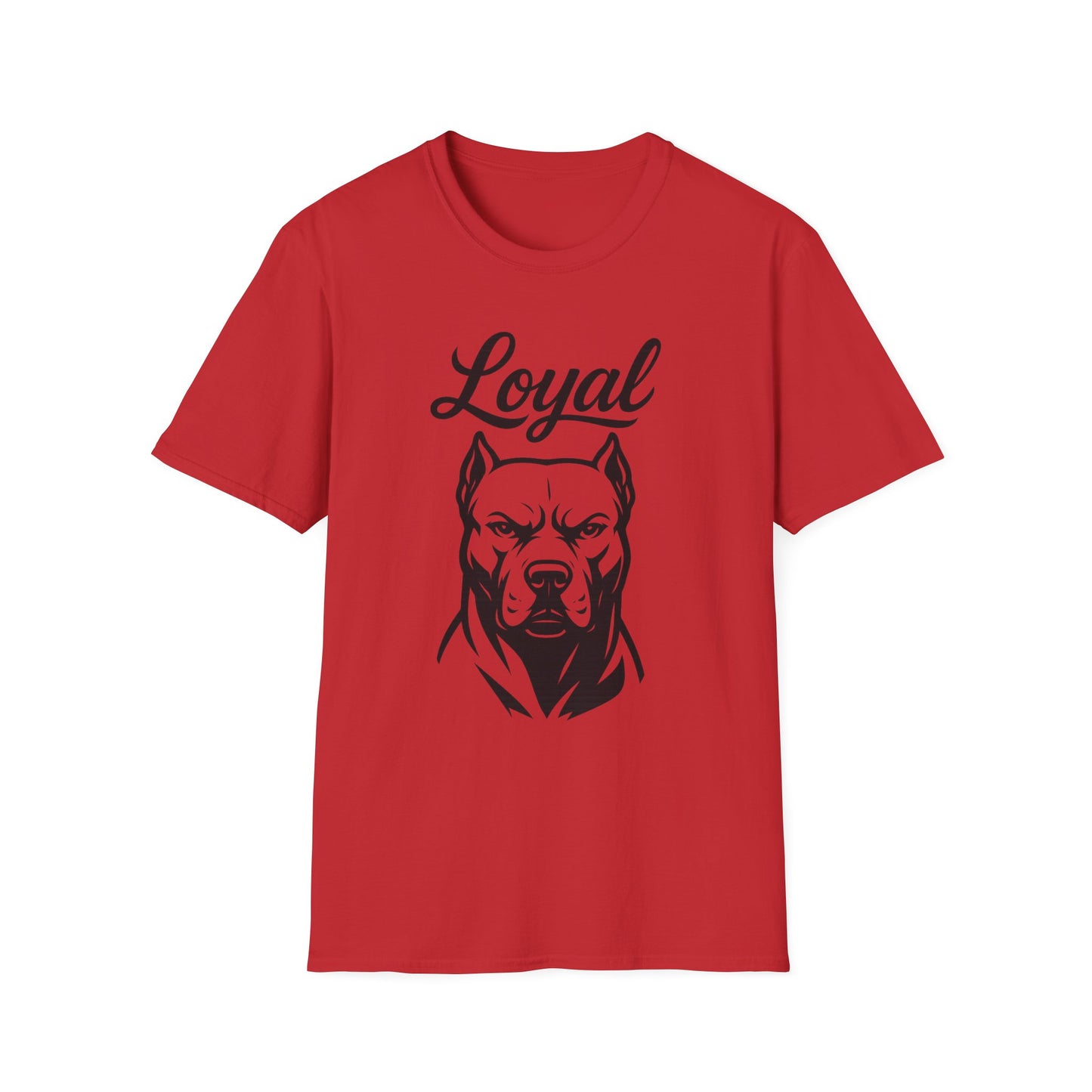 Loyal Pitbull T-Shirt – Bold Dog Head Design for Real Ones, Rescue Dog Lovers, and Streetwear Fans, Adult Unisex T-Shirt