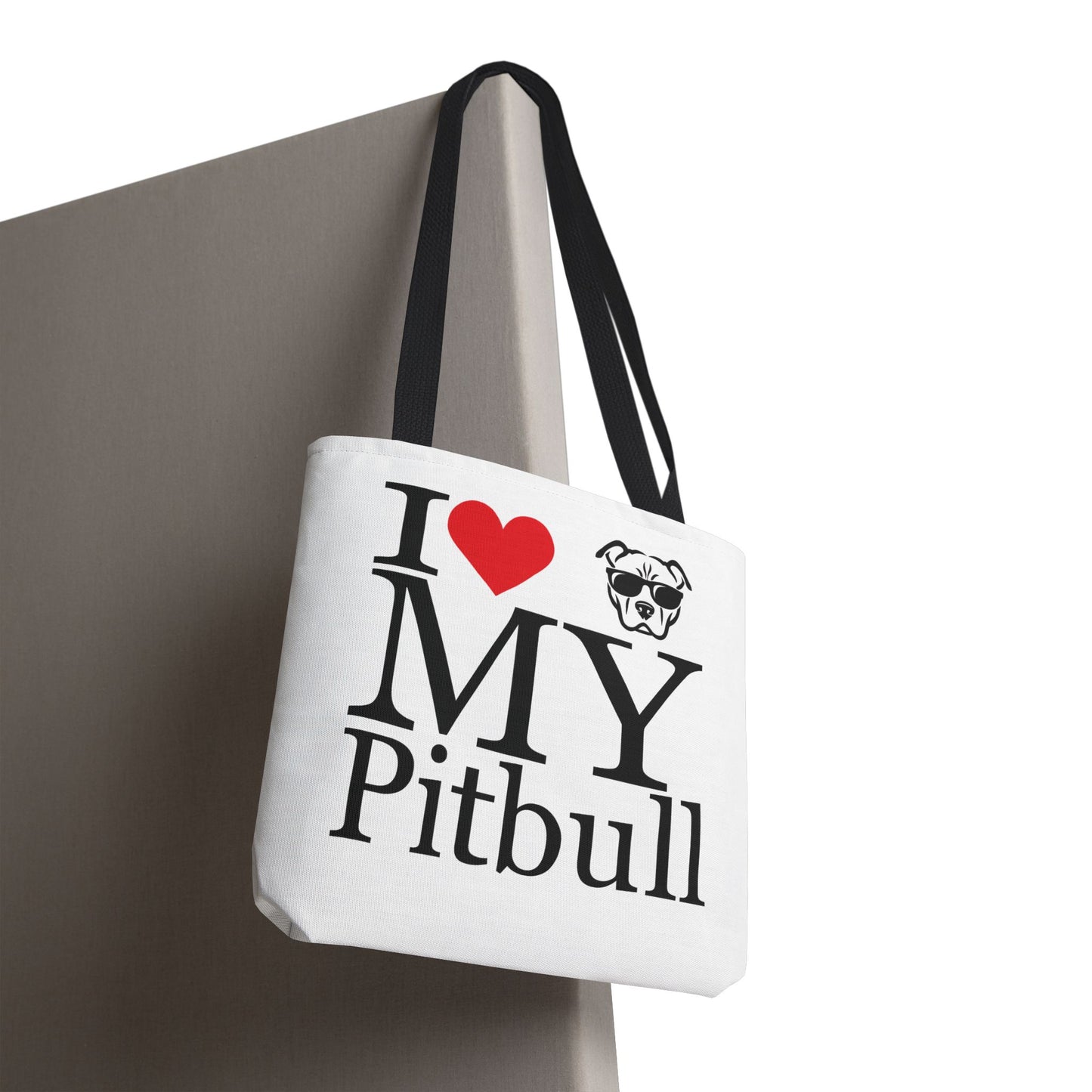 I Love My Pitbull Tote Bag | Pet Lover Gift, Dog Mom Tote, Stylish Canvas Bag, Animal Rescue Fundraiser, Show Your Love, Adult Unisex T-Shirt