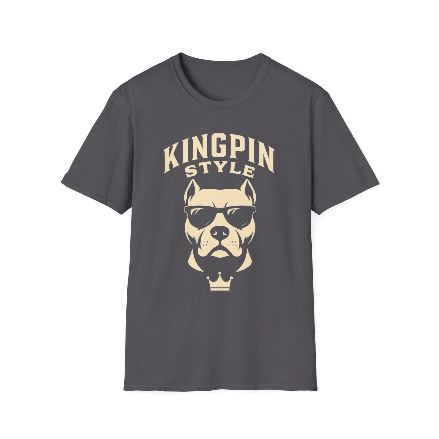 Kingpin Style Dog T-Shirt Adult Unisex | Cool Pet Lover Tee | Funny Gift for Dog Owners | Casual Wear | Animal Lover Gift