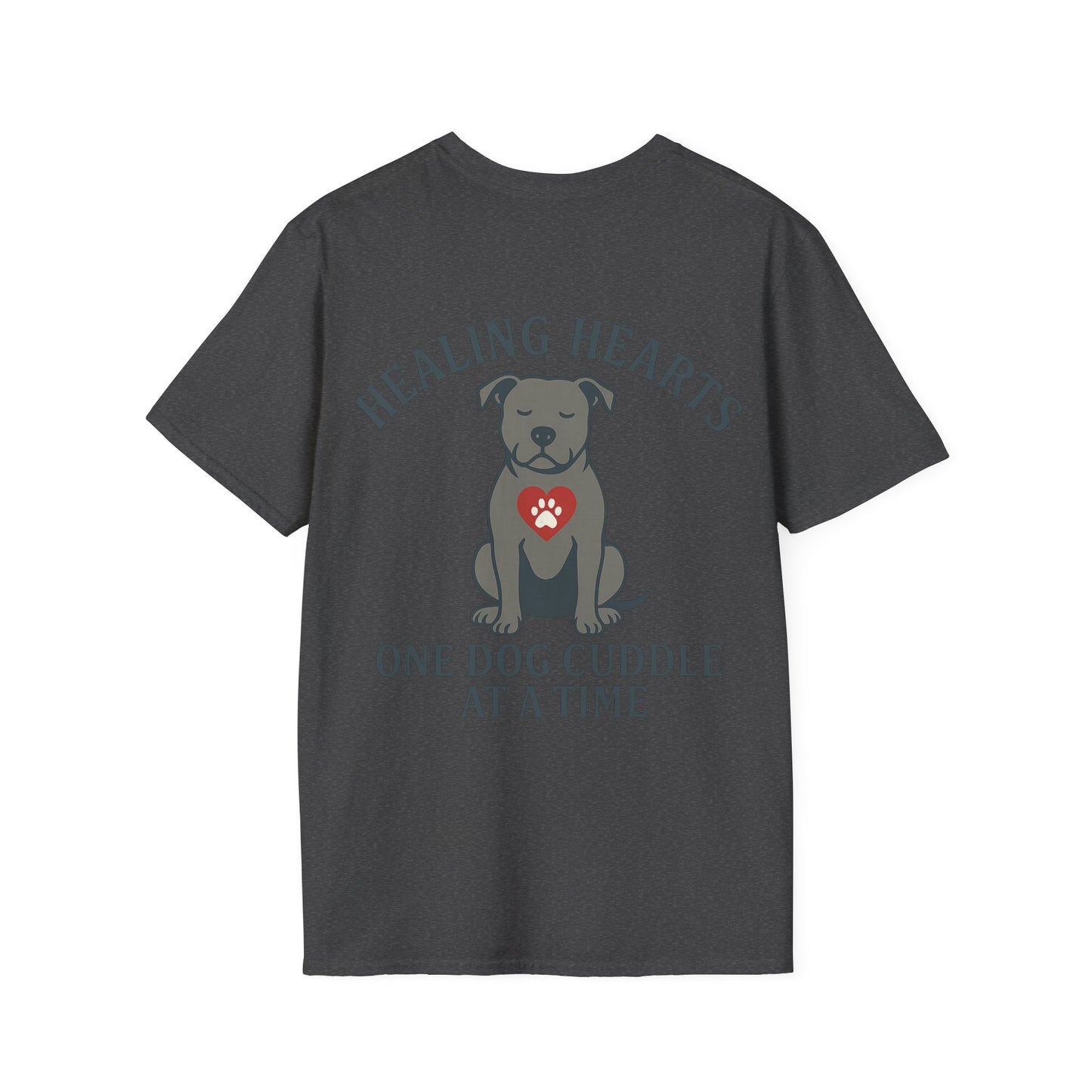 Healing Hearts Rescue Shirt – Pitbull Dog Lover Gift – Pack Member Tee, Adult Unisex T-Shirt