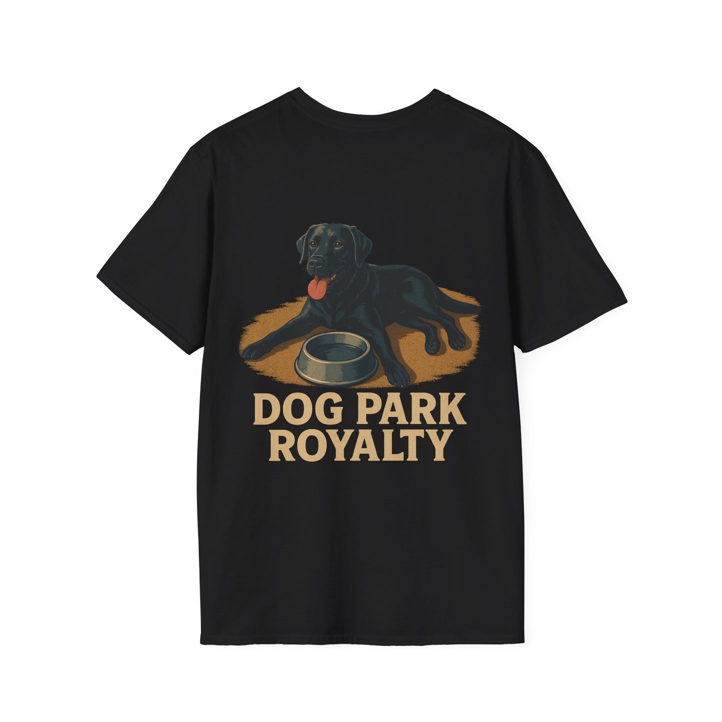 Dog Park Royalty T-Shirt for Dog Lovers – Funny Black Lab Graphic Tee | Rescue Dog Park Shirt for Men & Women | Animal Rescue Apparel, Adult Unisex T-Shirt