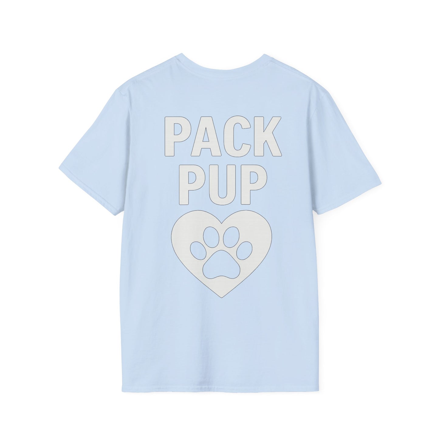 Pack Pup Rescue Shirt – Two Sided Dog Lover Tee – Front Pack Member Logo – Back Pack Pup Design – Gildan 64000 Unisex Fit – Matching Family Rescue Apparel – Older Kids or Teens – Animal Shelter Support – Full Pack Set, Adult Unisex T-Shirt