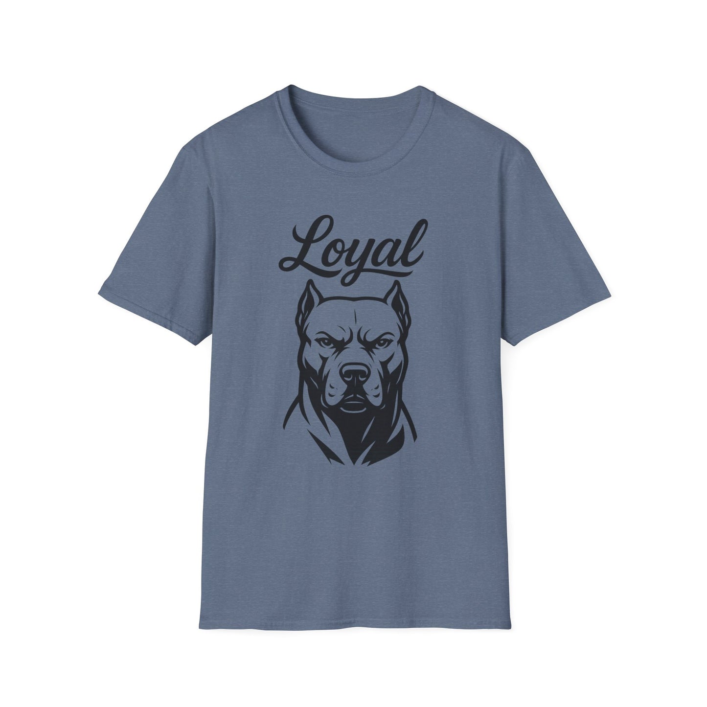 Loyal Pitbull T-Shirt – Bold Dog Head Design for Real Ones, Rescue Dog Lovers, and Streetwear Fans, Adult Unisex T-Shirt