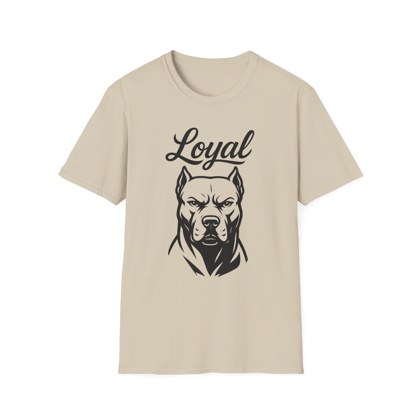 Loyal Pitbull T-Shirt – Bold Dog Head Design for Real Ones, Rescue Dog Lovers, and Streetwear Fans, Adult Unisex T-Shirt