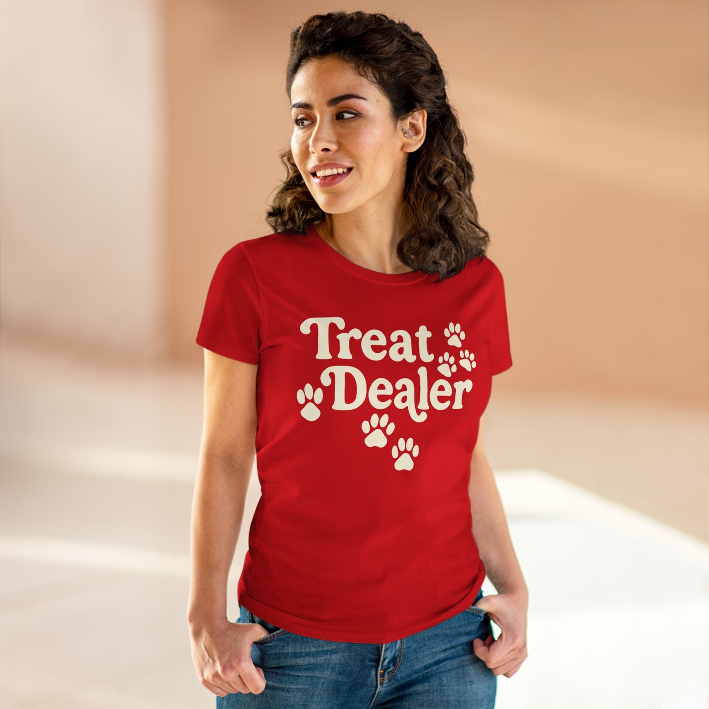 Treat Dealer Dog Lover Adult Women’s Gildan 5000L T-shirt