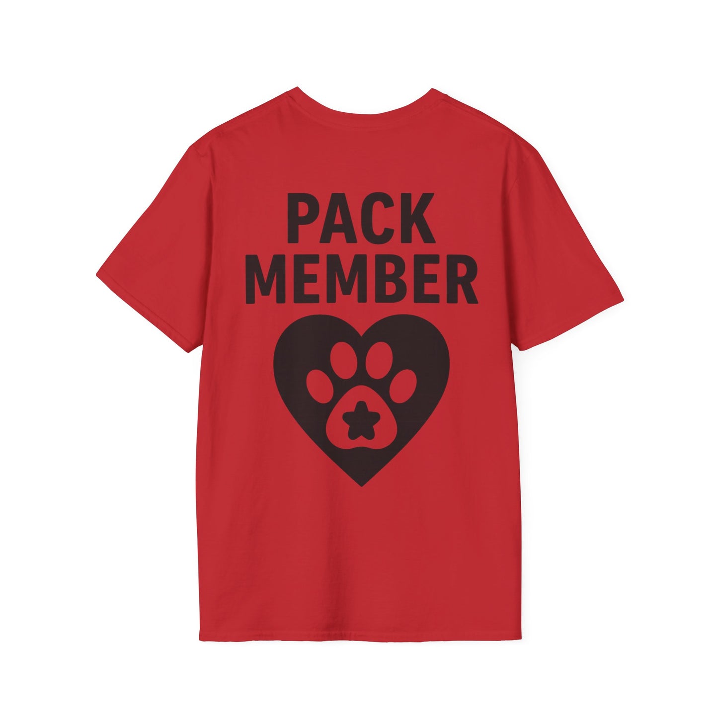 Pack Member Dog Shirt – Two Sided Rescue Tee – Front and Back Pack Member Logo – Black or White Print Options – Matching Family Rescue Apparel – Pitbull Dog Lover Gift – Animal Shelter Support – Adopt Don’t Shop Tee, Adult Unisex T-Shirt