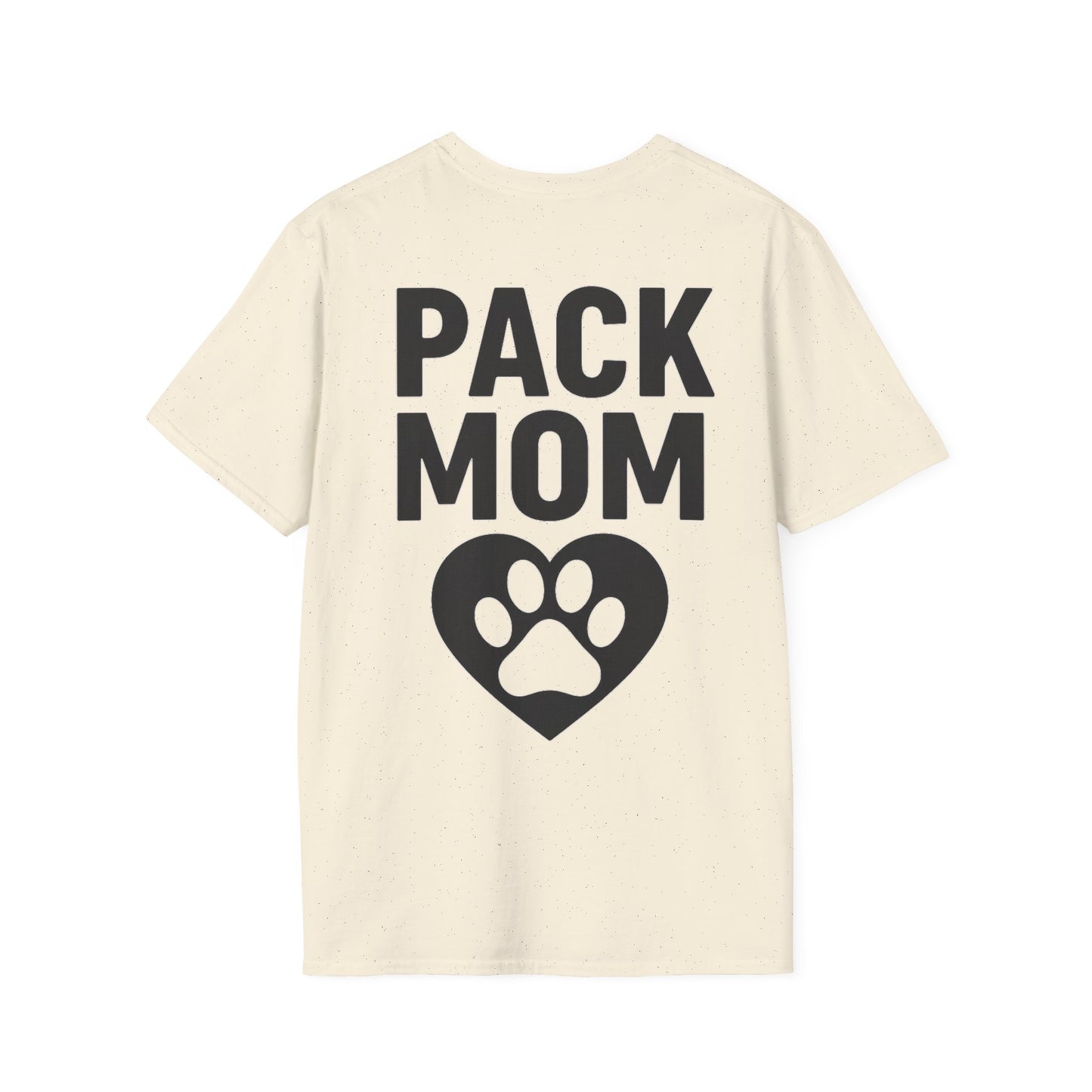 Pack Mom Dog Shirt – Two Sided Rescue Tee for Dog Moms – Front Pack Member Logo – Back Pack Mom Design – Matching Family Rescue Apparel – Animal Shelter Support Gift – Pitbull Rescue Shirt – Join the Pack Tee, Adult Unisex T-Shirt