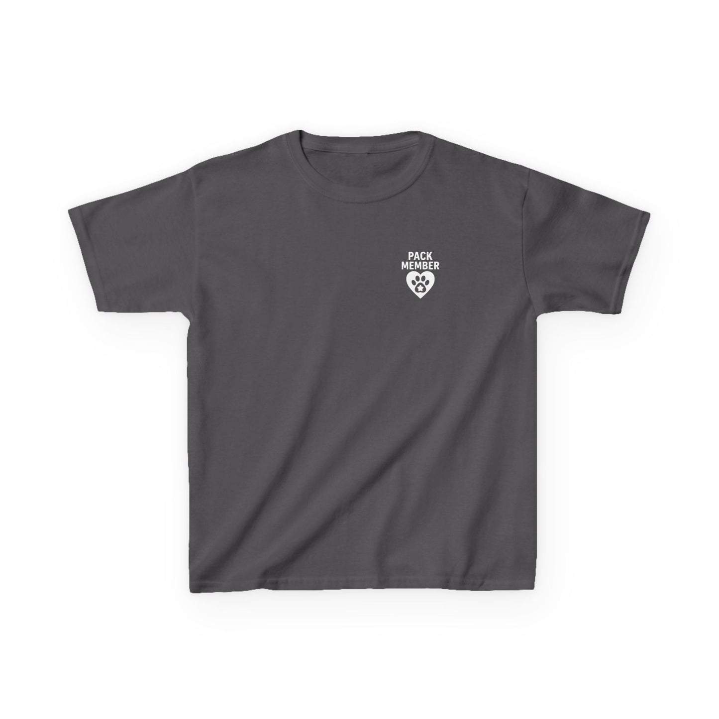 Pack Pup Youth Dog Shirt – Matching Family Rescue Tee – Front Pack Member Logo – Back Pack Pup Design – Gildan 5000B Heavy Cotton – Kid’s Two-Sided Rescue Shirt – Animal Shelter Support – Dog Lover Gift – Pack Collection, Adult Unisex T-Shirt