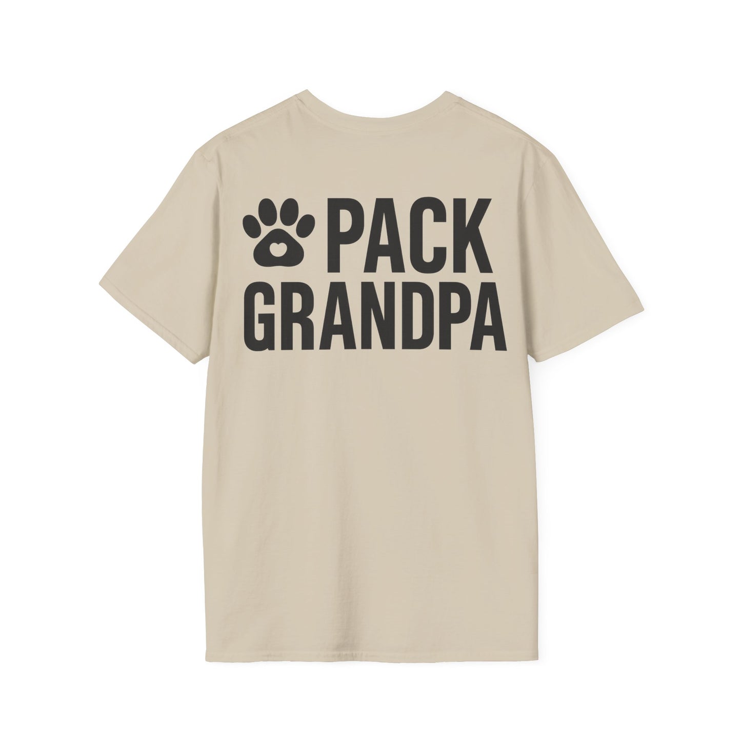 Pack Grandpa T-Shirt | Dog Rescue T-Shirt for Grandpa | Matching Family T-Shirt with Paw Print | $1 Donated to Animal Rescue, Adult Unisex T-Shirt