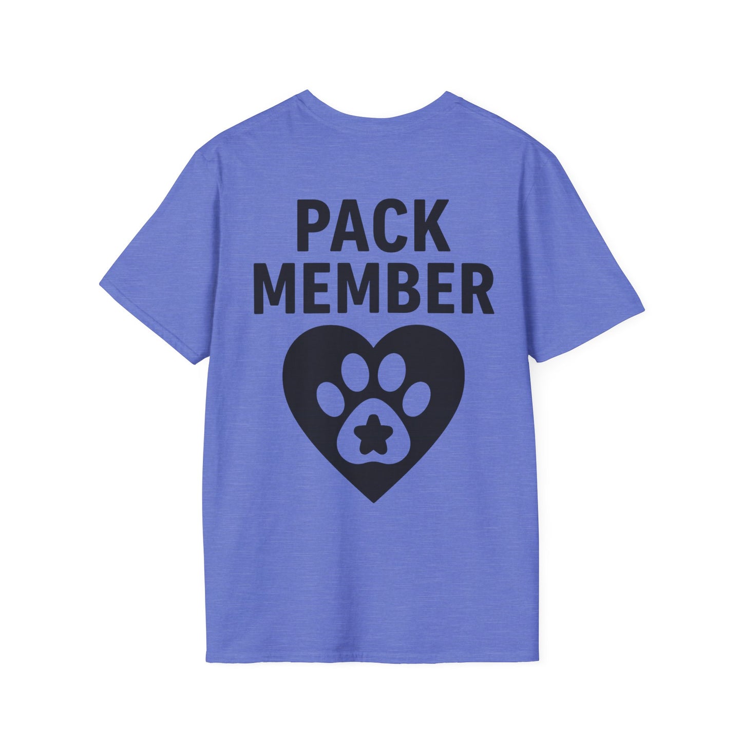 Pack Member Dog Shirt – Two Sided Rescue Tee – Front and Back Pack Member Logo – Black or White Print Options – Matching Family Rescue Apparel – Pitbull Dog Lover Gift – Animal Shelter Support – Adopt Don’t Shop Tee, Adult Unisex T-Shirt