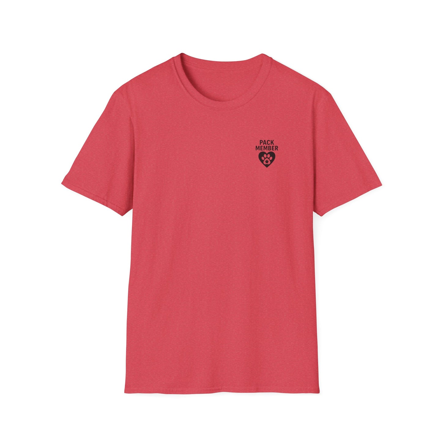 Pack Member Dog Shirt – Two Sided Rescue Tee – Front and Back Pack Member Logo – Black or White Print Options – Matching Family Rescue Apparel – Pitbull Dog Lover Gift – Animal Shelter Support – Adopt Don’t Shop Tee, Adult Unisex T-Shirt