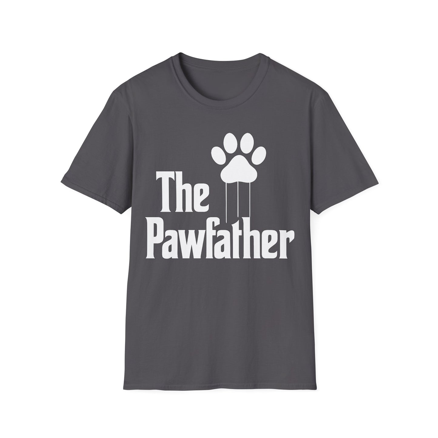 The Pawfather Funny Dog Lover T-Shirt | Bold Parody Dog Dad T-Shirt Gift | Rescue Dog Tee for Men Women | Mafia Style Puppy Humor Shirt | Adopted and Adored Apparel, Adult Unisex T-Shirt