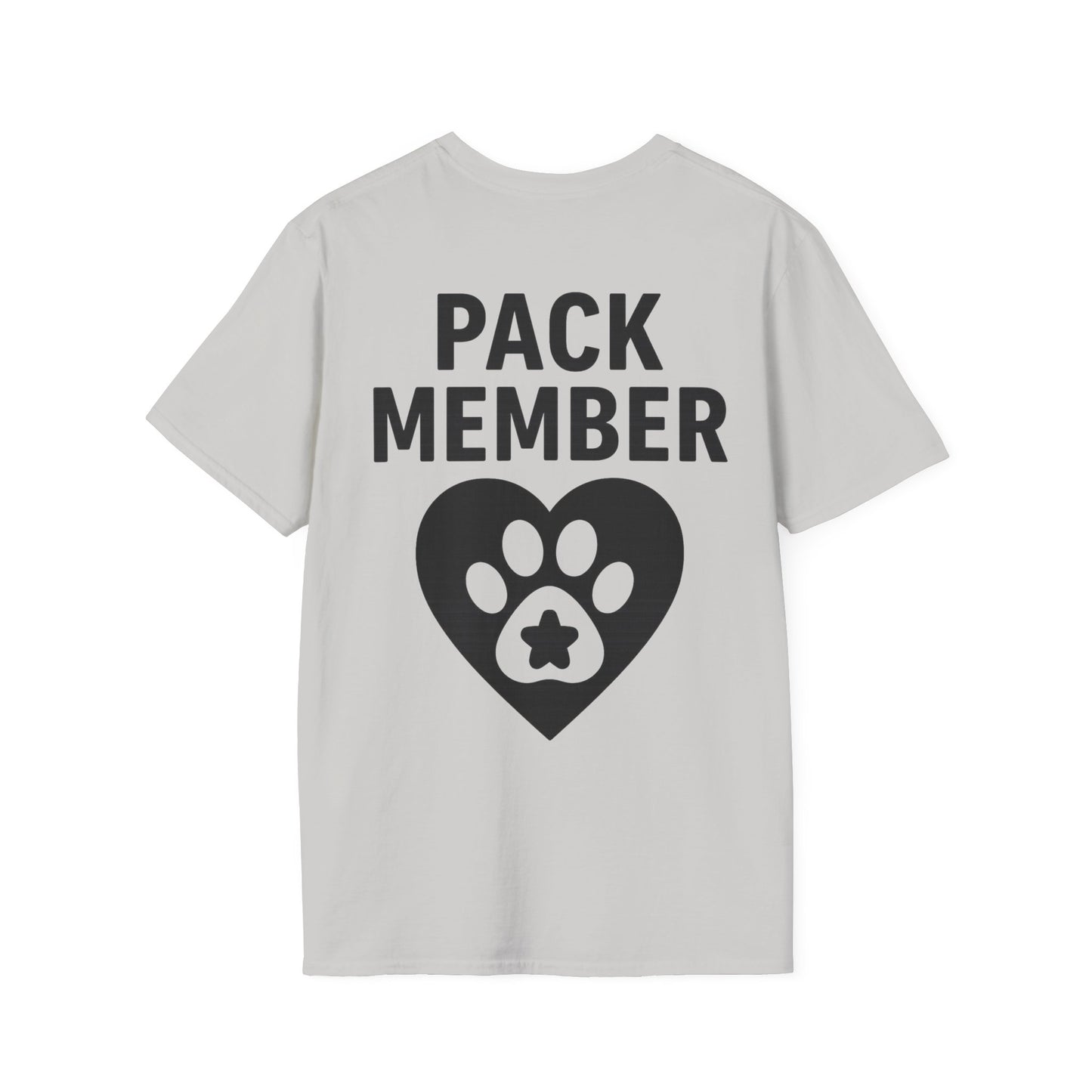 Pack Member Dog Shirt – Two Sided Rescue Tee – Front and Back Pack Member Logo – Black or White Print Options – Matching Family Rescue Apparel – Pitbull Dog Lover Gift – Animal Shelter Support – Adopt Don’t Shop Tee, Adult Unisex T-Shirt