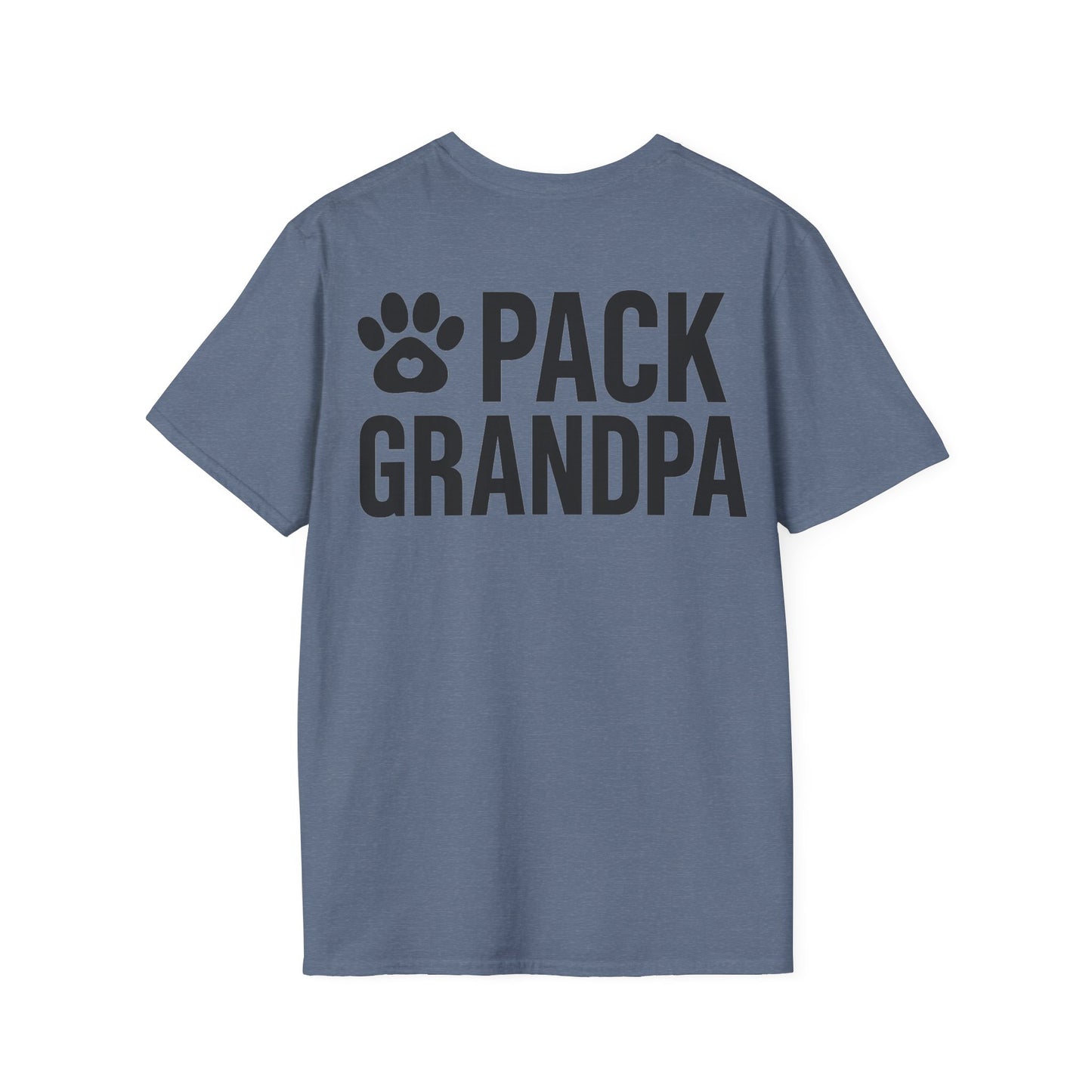 Pack Grandpa T-Shirt | Dog Rescue T-Shirt for Grandpa | Matching Family T-Shirt with Paw Print | $1 Donated to Animal Rescue, Adult Unisex T-Shirt