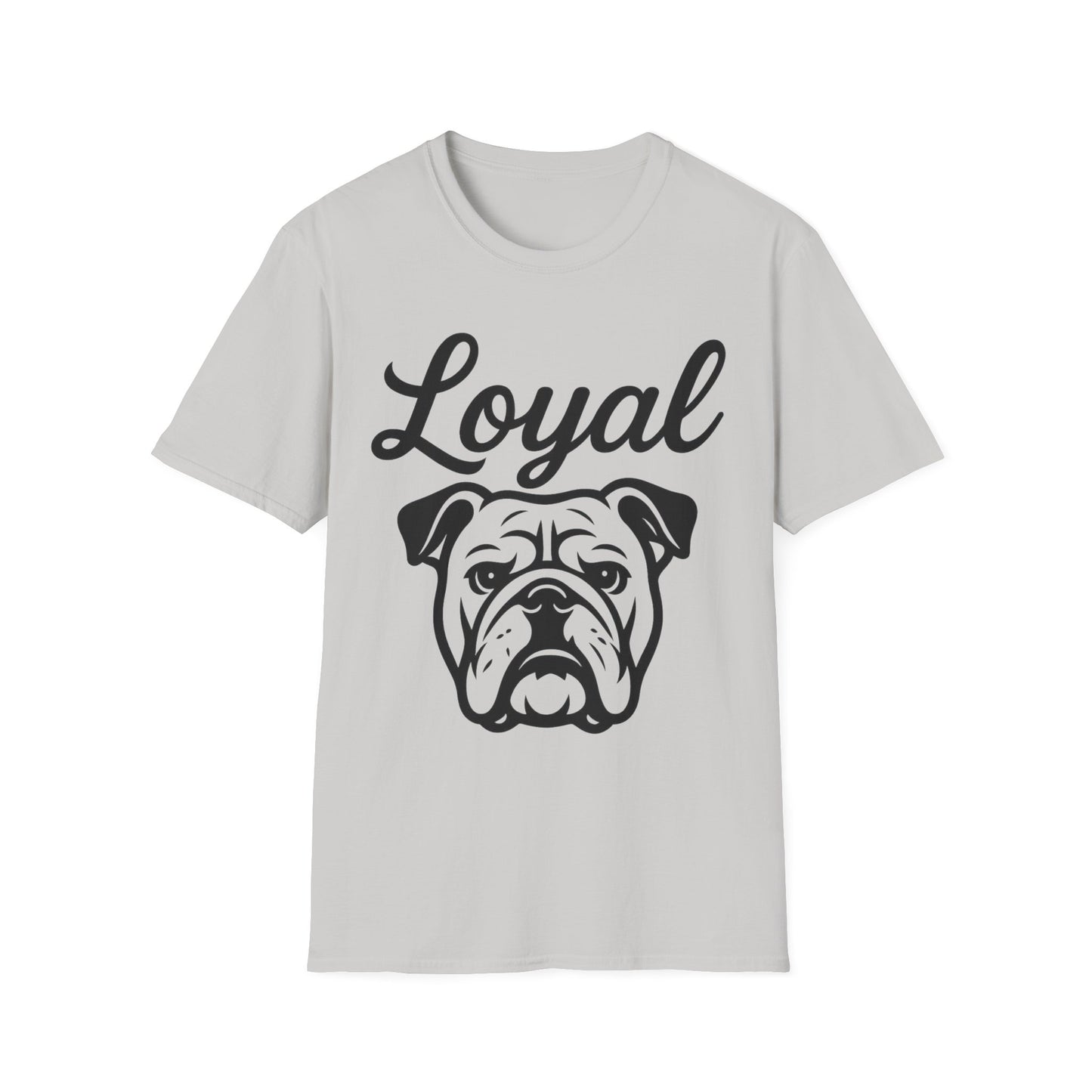 Loyal English Bulldog T-Shirt – Bold Dog Head Graphic for Bulldog Lovers & Rescue Advocates, Adult Unisex T-Shirt