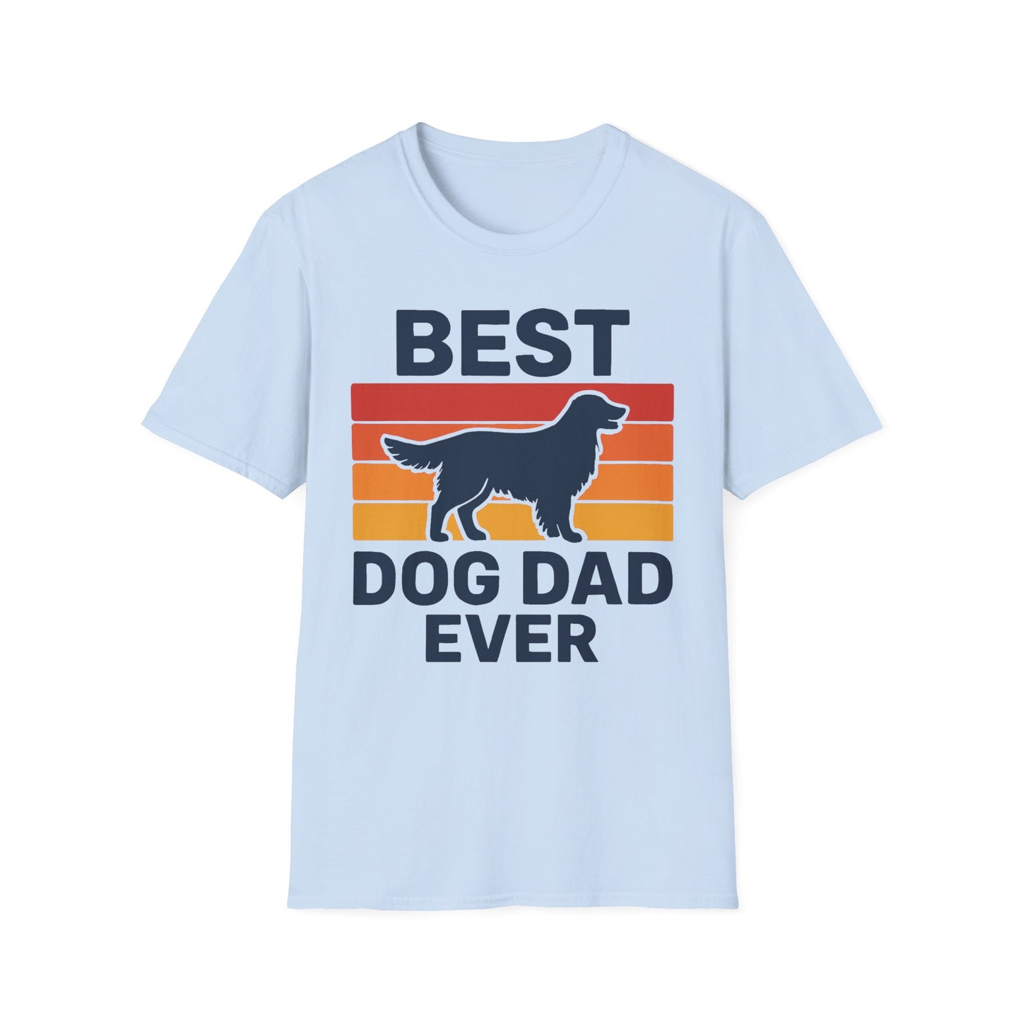 Best Dog Dad Ever Golden Retriever Adult Unisex T-Shirt, Pet Lover Gift, Father's Day Tee, Dog Owner Apparel, Casual Everyday Wear