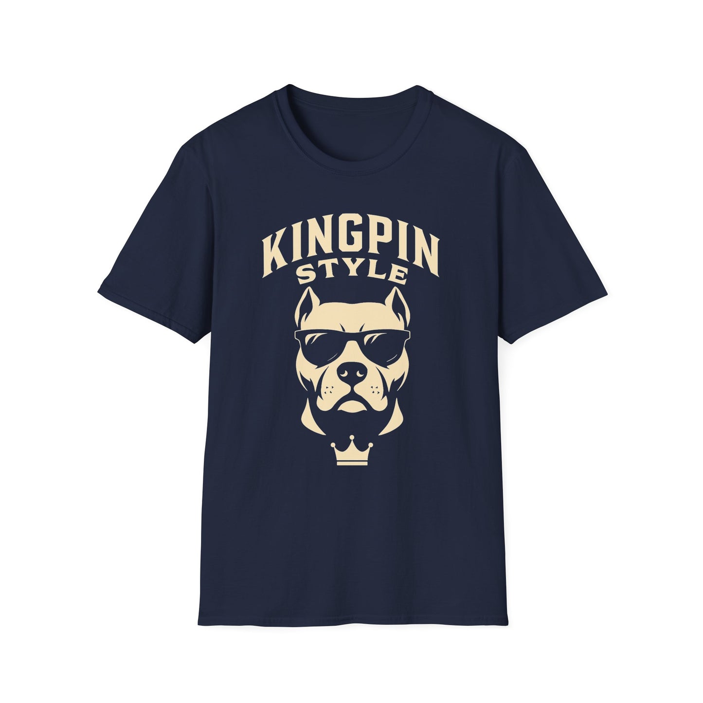 Kingpin Style Dog T-Shirt Adult Unisex | Cool Pet Lover Tee | Funny Gift for Dog Owners | Casual Wear | Animal Lover Gift