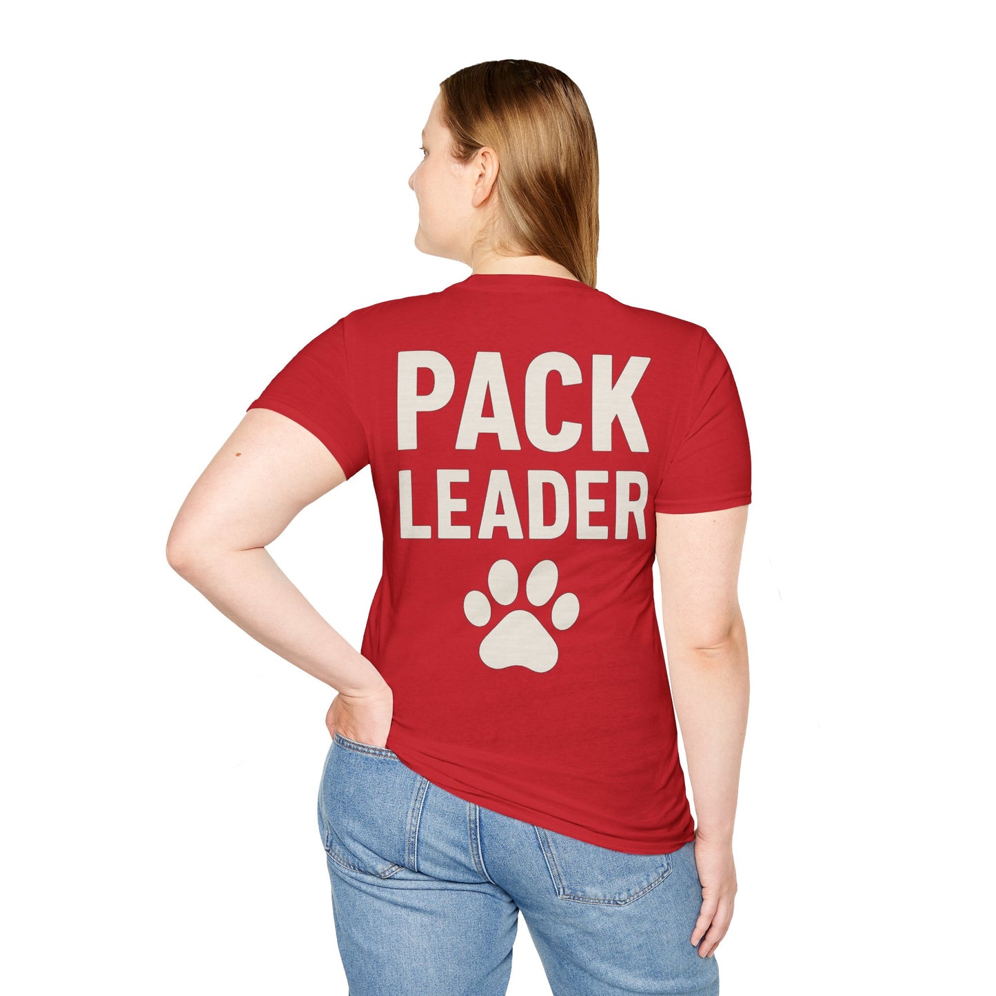 Pack Leader Dog T-Shirt – Two Sided Rescue Tee – Front Pack Member Logo – Back Pack Leader Design – Matching Family Rescue Apparel – Pitbull Dog Lover Gift – Join the Pack Shirt – Parent Pack Alpha Tee, Adult Unisex T-Shirt