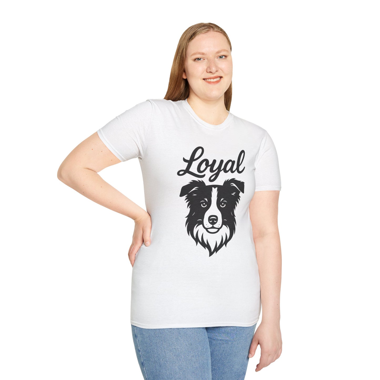 Loyal Border Collie T-Shirt – Dog Lover Gift for Herding Breed Fans, Pet Owner Apparel, Animal Rescue Support Tee, Adult Unisex T-Shirt