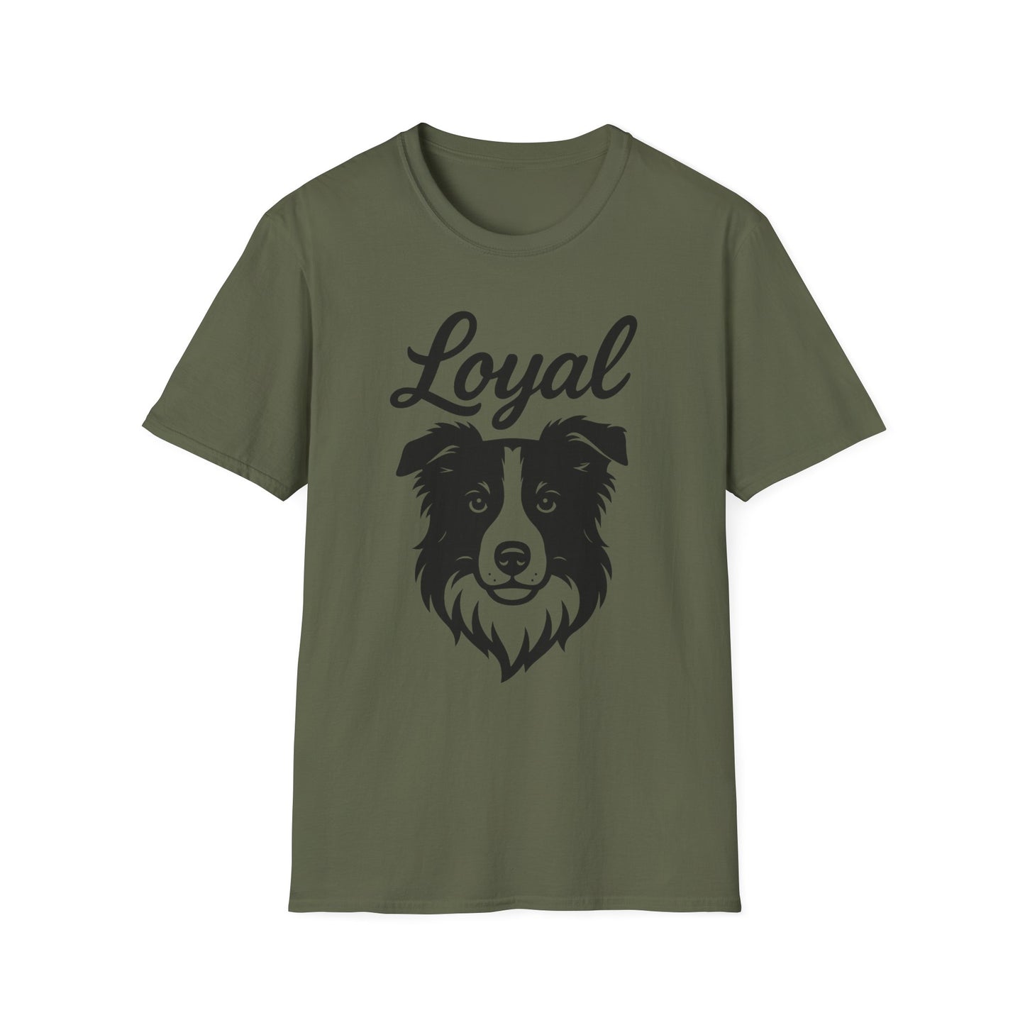 Loyal Border Collie T-Shirt – Dog Lover Gift for Herding Breed Fans, Pet Owner Apparel, Animal Rescue Support Tee, Adult Unisex T-Shirt