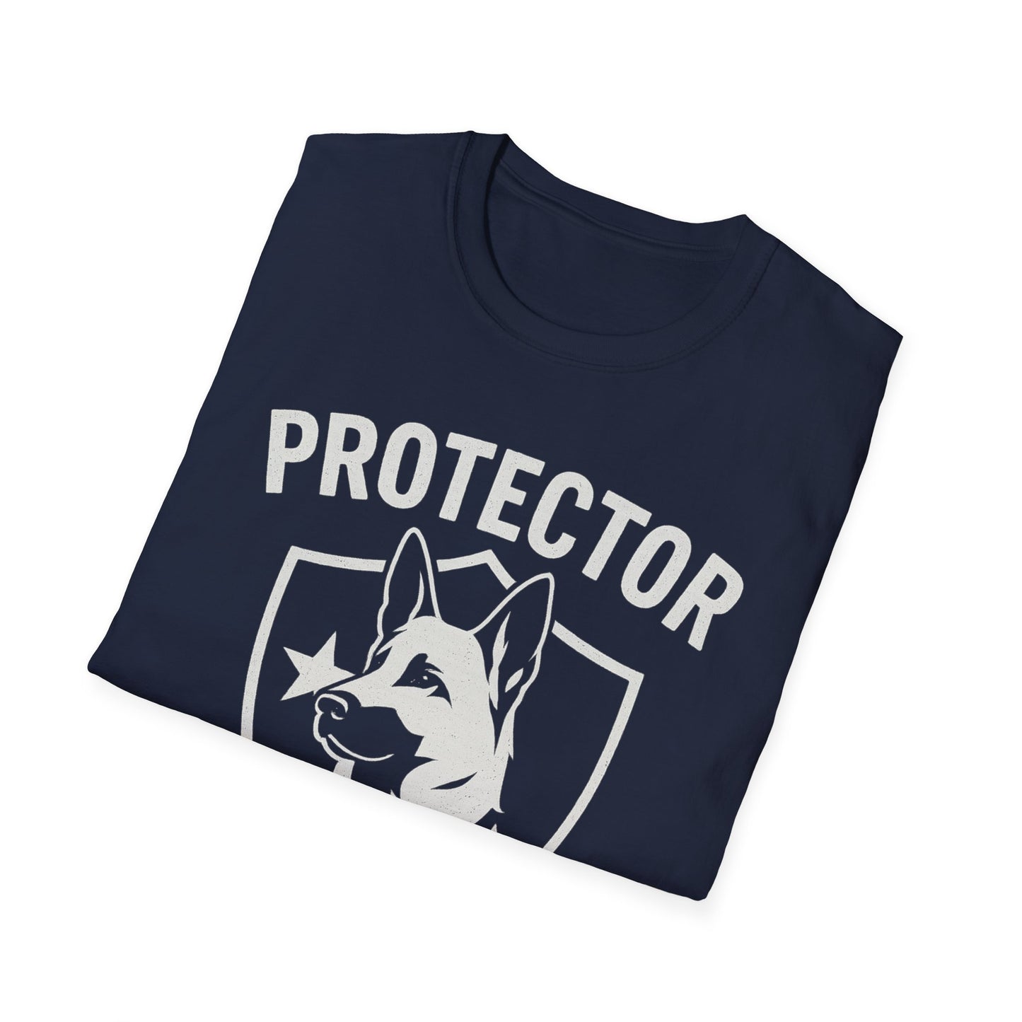 Protector Companion Rescue Hero Shirt – Patriotic Dog Lover T-Shirt – Dog Rescue USA Flag Inspired Tee – Military Style Dog Parent Gift – Adopted and Adored Apparel, Adult Unisex T-Shirt