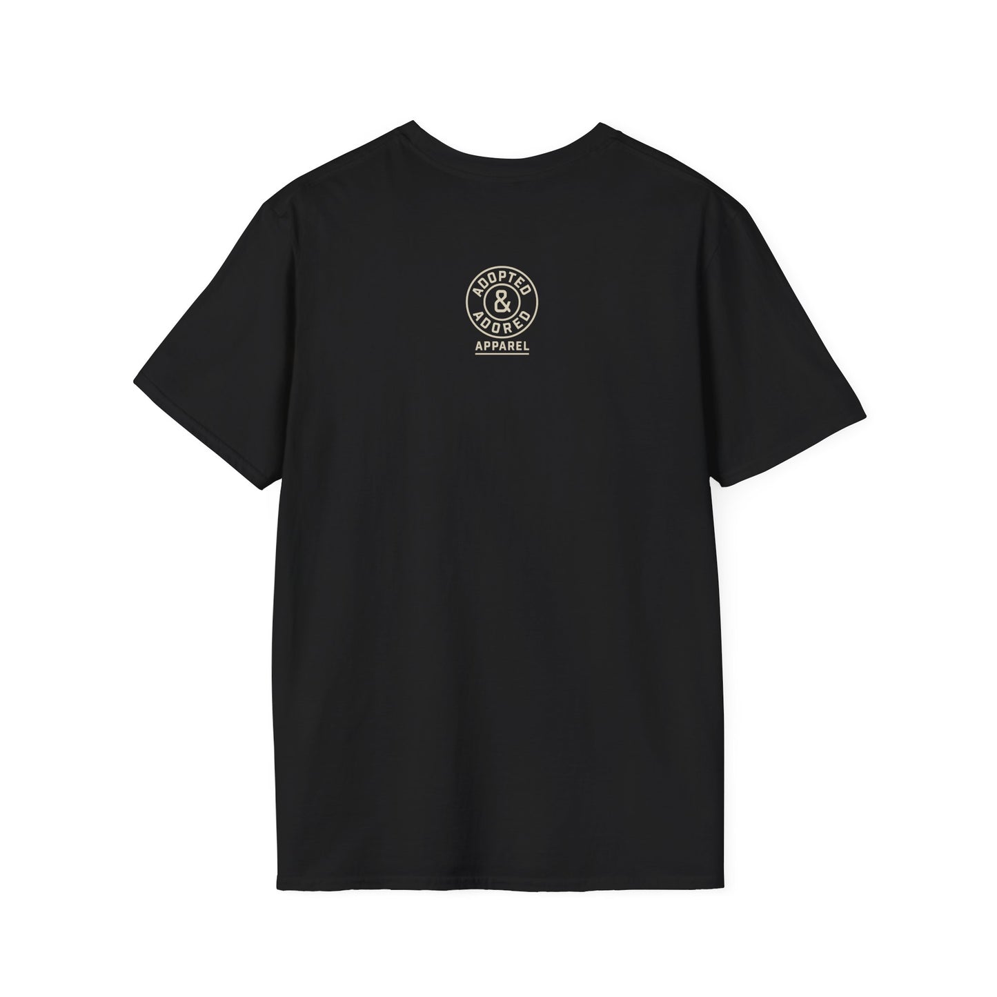 My Rescue Is Awesome T-Shirt – Minimal Distressed Dog Rescue Shirt in Cream Text on Dark Colors unisex adult