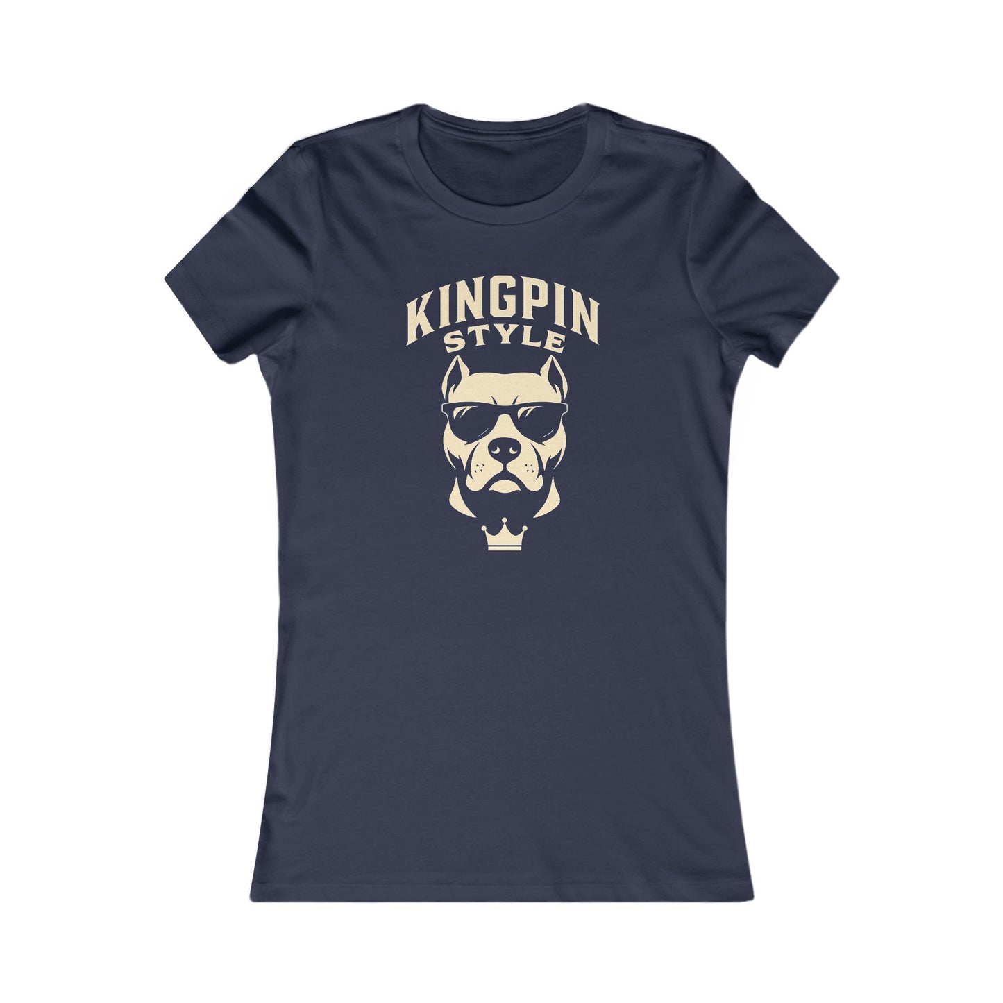 Kingpin Style Design Woman's Adult T-t-shirt, Trendy Graphic T-Shirt, Casual Wear, Dog Lover Gift, Graphic Tee for Any Occasion