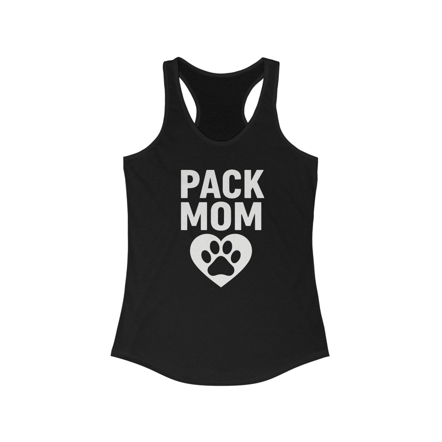 Pack Mom Racerback Tank Top - Perfect Gift for Dog Moms, Pet Lovers, Summer Wear, Outdoor Activities, Casual Style, Adult Unisex T-Shirt