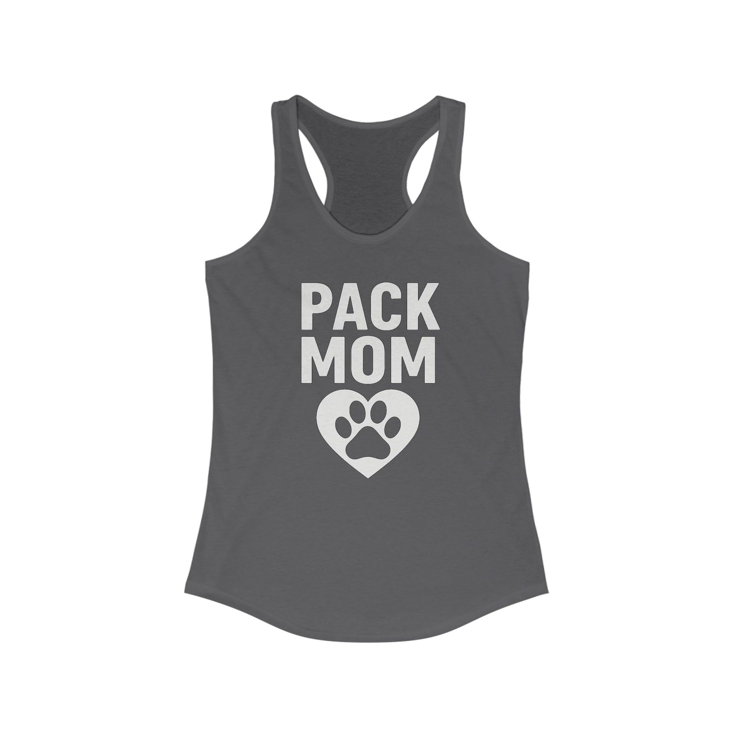 Pack Mom Racerback Tank Top - Perfect Gift for Dog Moms, Pet Lovers, Summer Wear, Outdoor Activities, Casual Style, Adult Unisex T-Shirt