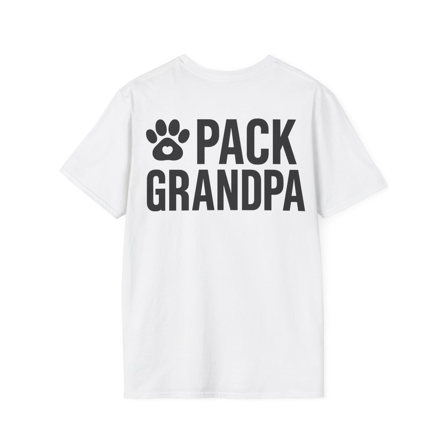 Pack Grandpa T-Shirt | Dog Rescue T-Shirt for Grandpa | Matching Family T-Shirt with Paw Print | $1 Donated to Animal Rescue, Adult Unisex T-Shirt