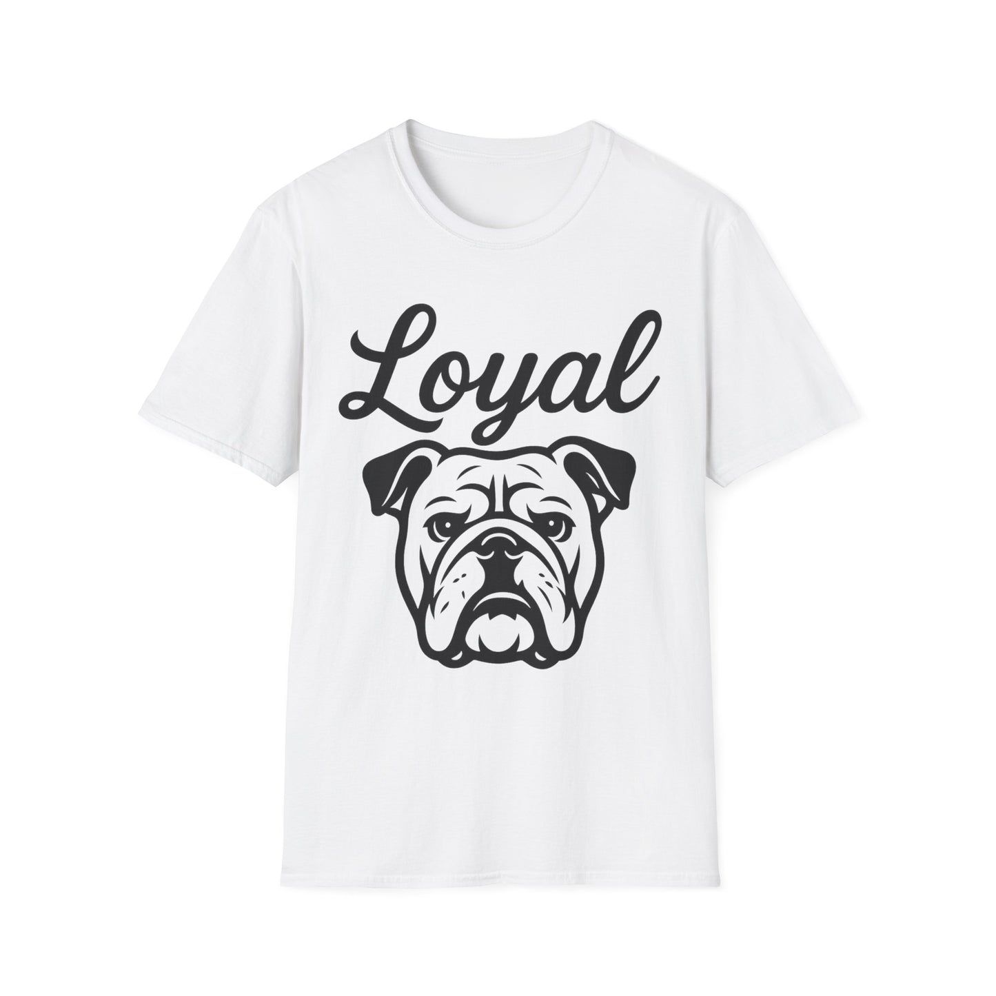 Loyal English Bulldog T-Shirt – Bold Dog Head Graphic for Bulldog Lovers & Rescue Advocates, Adult Unisex T-Shirt