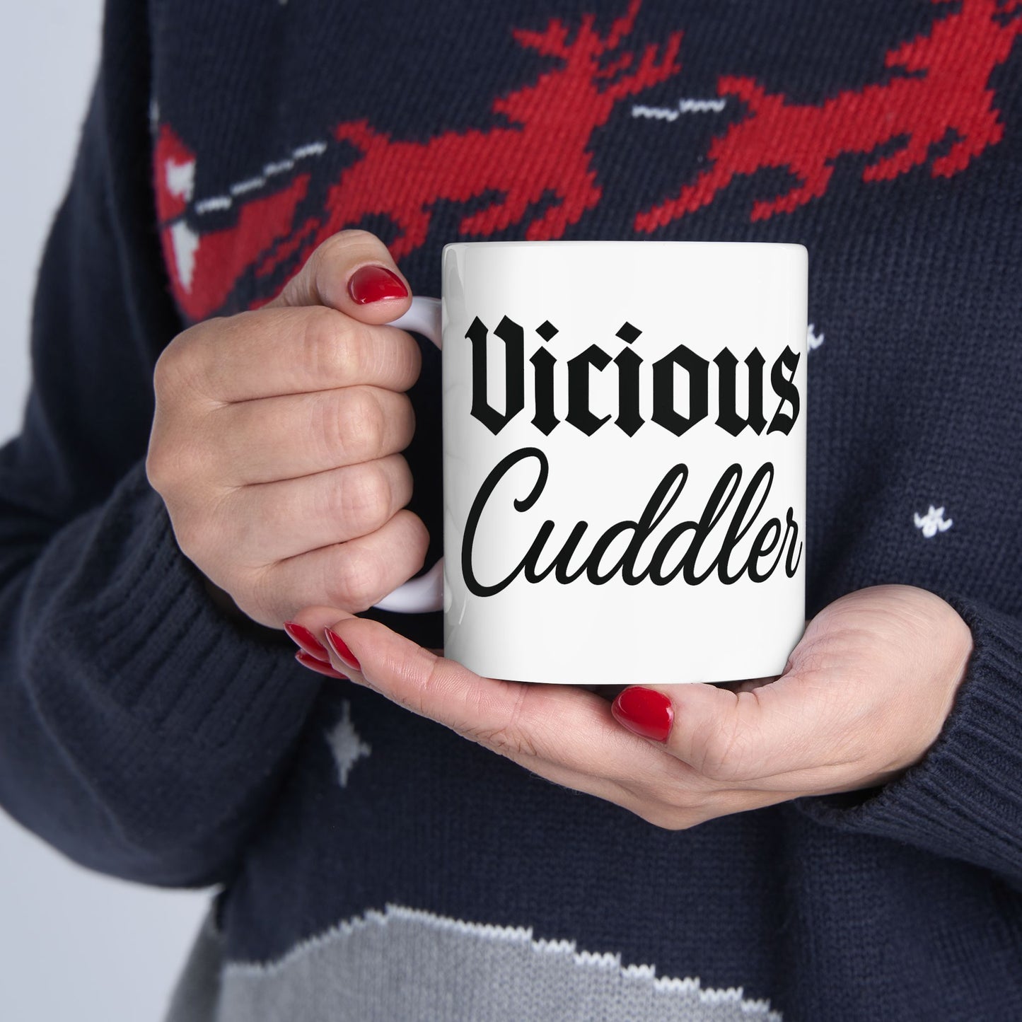 Vicious Cuddler Ceramic Mug - Unique Coffee Cup for Pet Lovers, Cute Gift for Birthdays and Holidays, Funny Drinking Mug, Adult Unisex T-Shirt